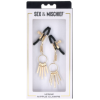 Sex & Mischief – Verge Nipple Clamps (Gold/Black)
